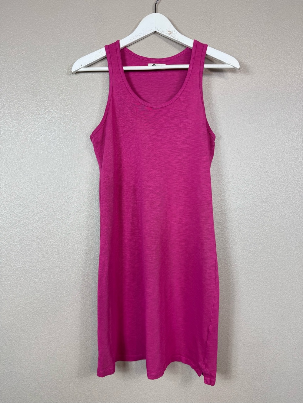 American Giant Racerback supima cotton Tank Dress Pink E‎